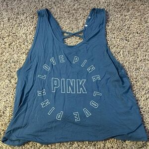 PINK cropped tank top S